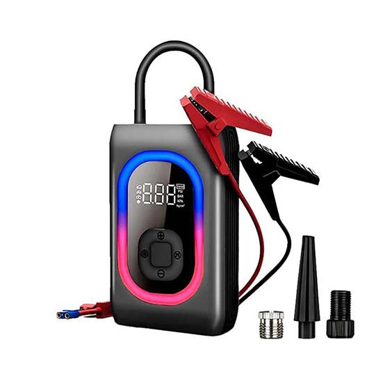 5-IN-1 PORTABLE MULTIFUNCTIONAL CAR AIR PUMP & JUMP STARTER 5-IN-1 PORTABLE MULTIFUNCTIONAL CAR AIR PUMP & JUMP STARTER